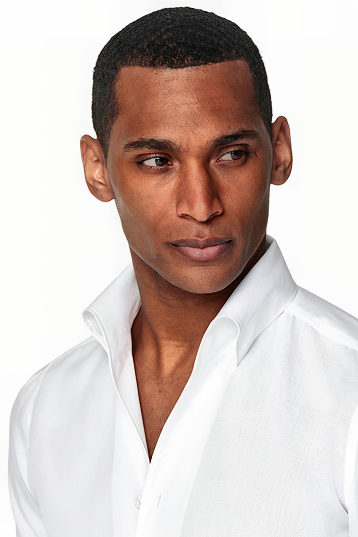 WHITE ONE PIECE COLLAR EXTRA SLIM FIT SHIRT 5