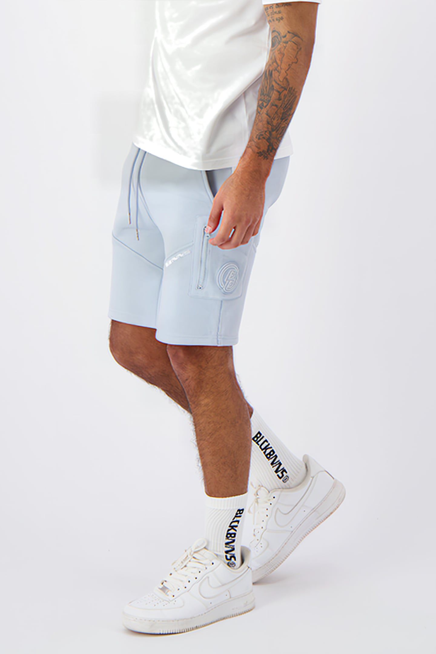 STRIPE SWEATSHORTS BLUE 4