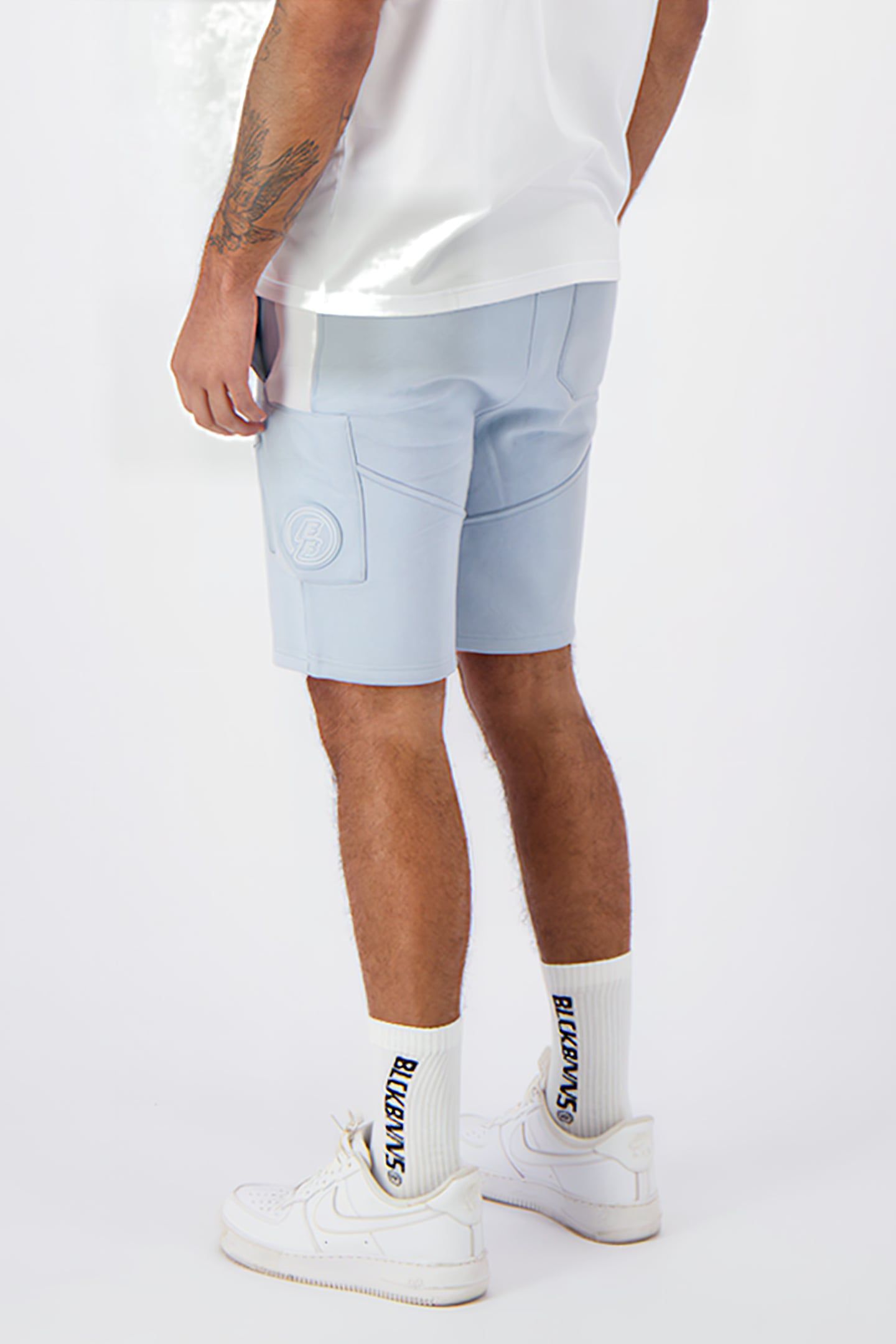 STRIPE SWEATSHORTS BLUE 5