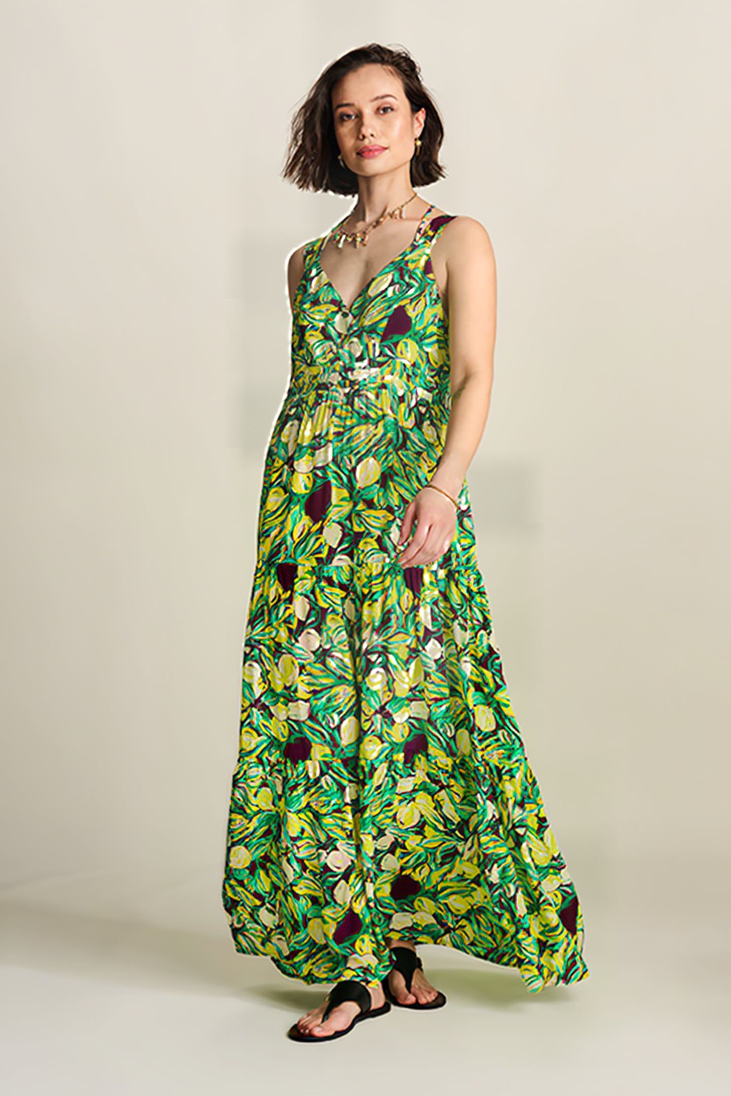 DRESS - STRAP LEMON TREE YELLOW 5