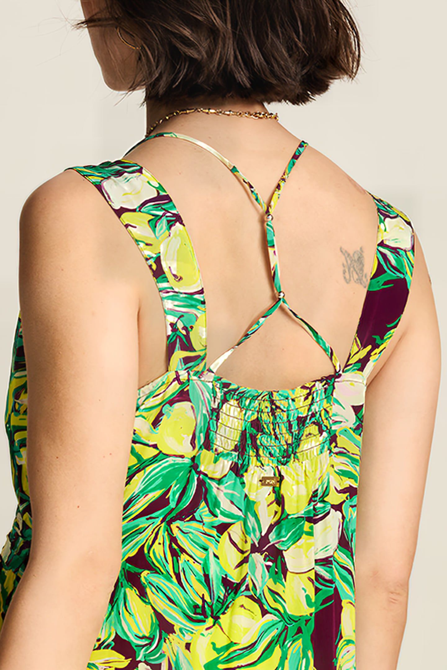 DRESS - STRAP LEMON TREE YELLOW 6