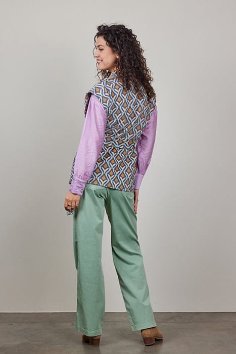 SLEEVELESS VEST DIAM PRINT OFFWHITE WITH COSMIC DREAMS PRINT 2
