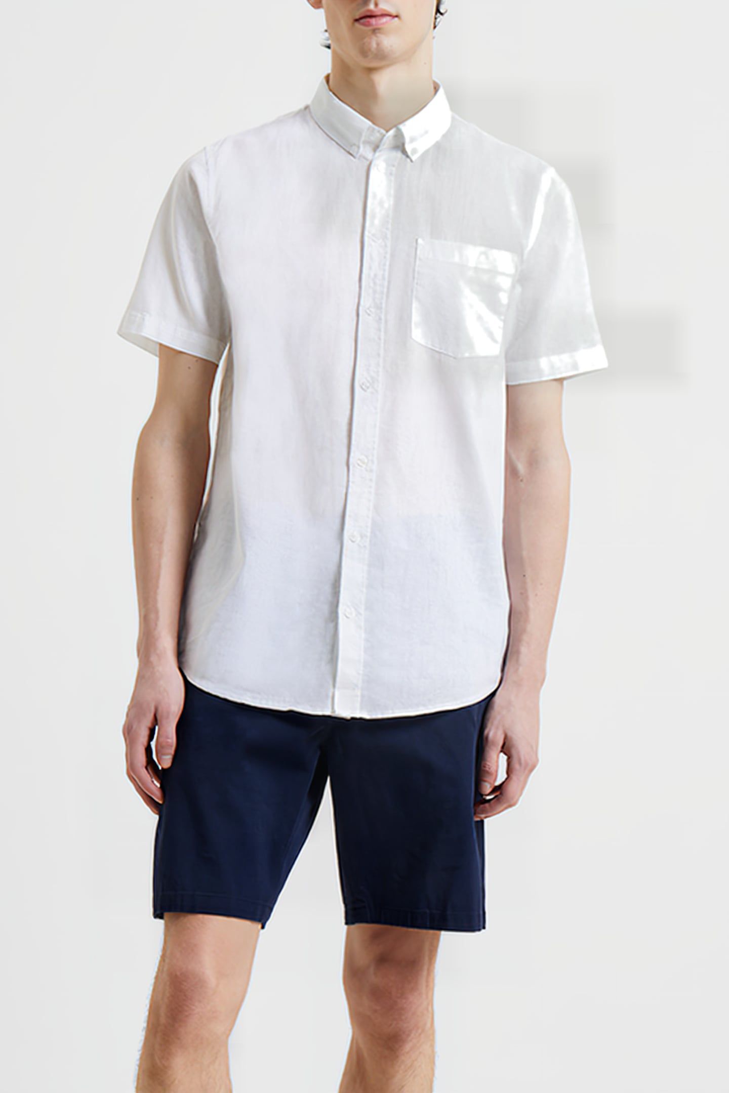 LINEN 55 SS WHITE 1
