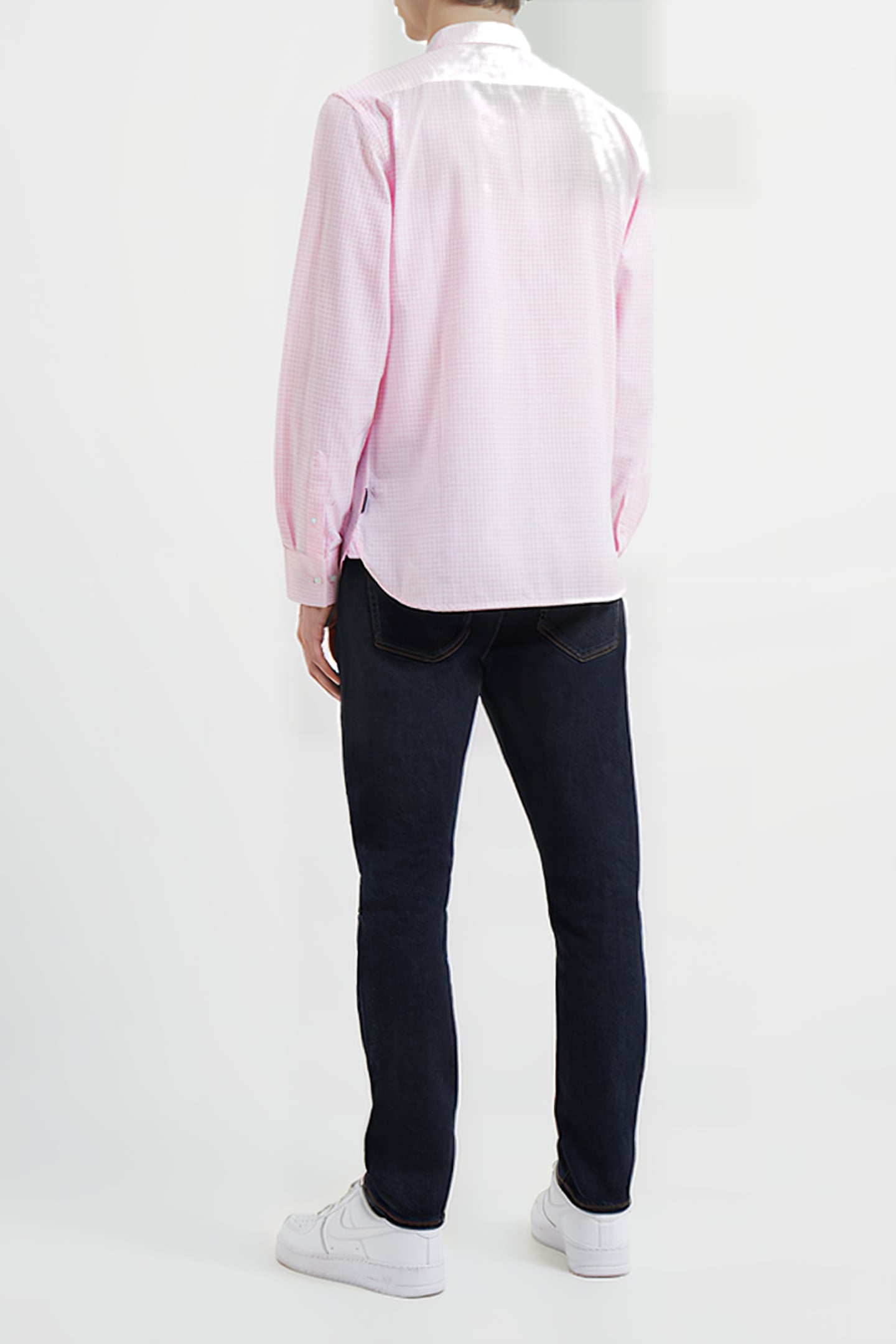 CHECKED AND STRIPE POCKET LS RED 2
