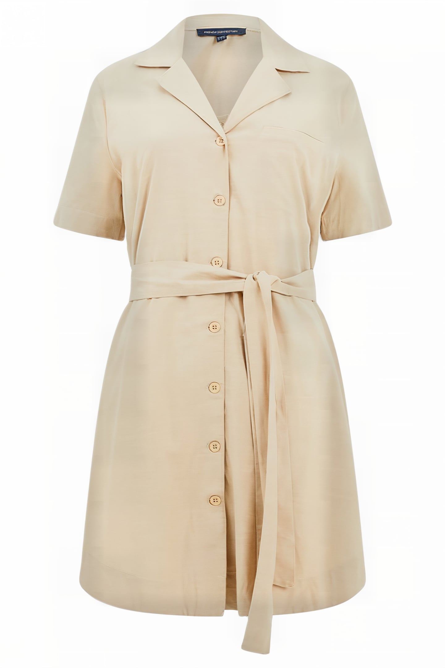 ALANIA LYOCELL BLEND SHIR DRES BROWN 3