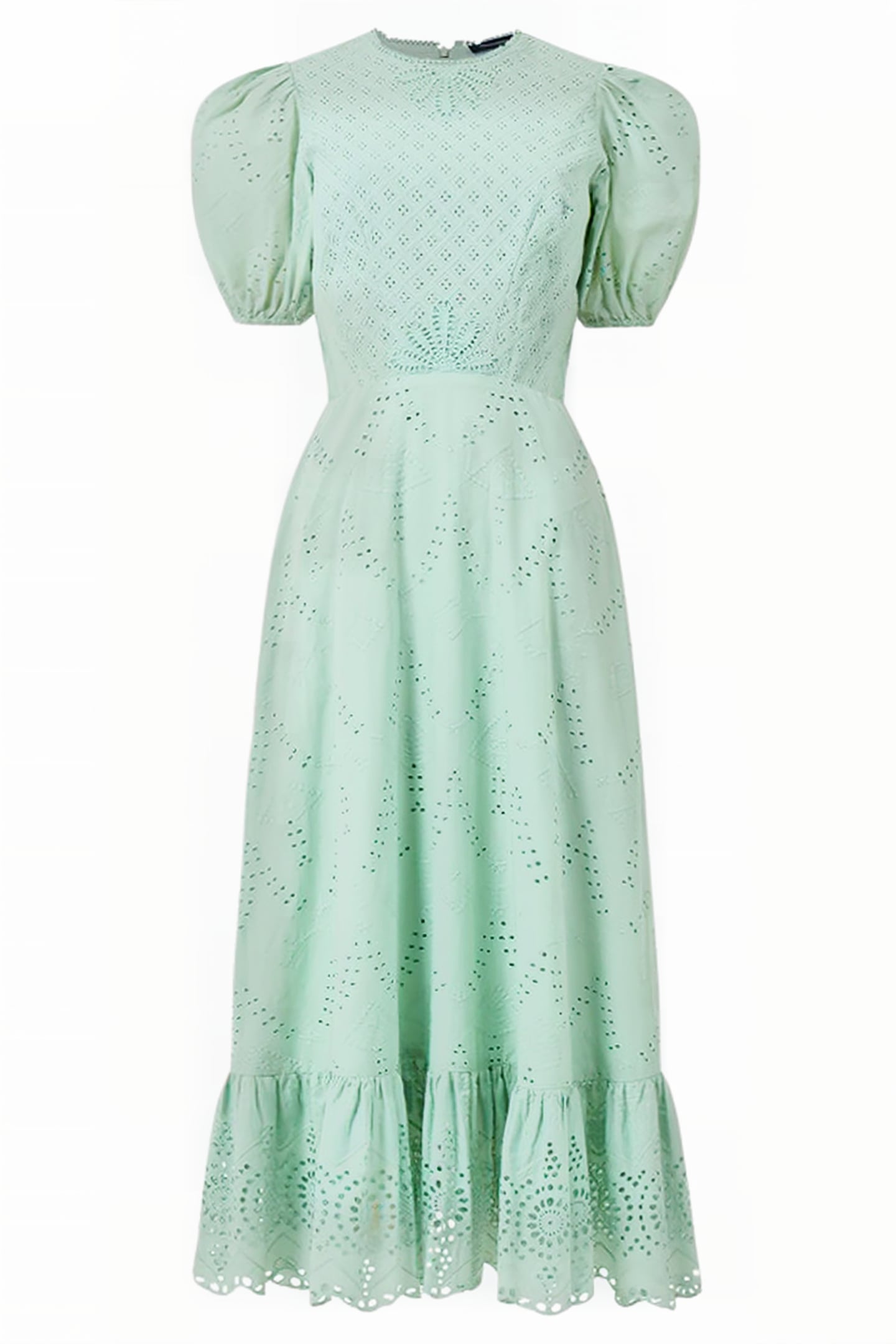 ESSE PUFF SLEEVE DRESS BLUE 3