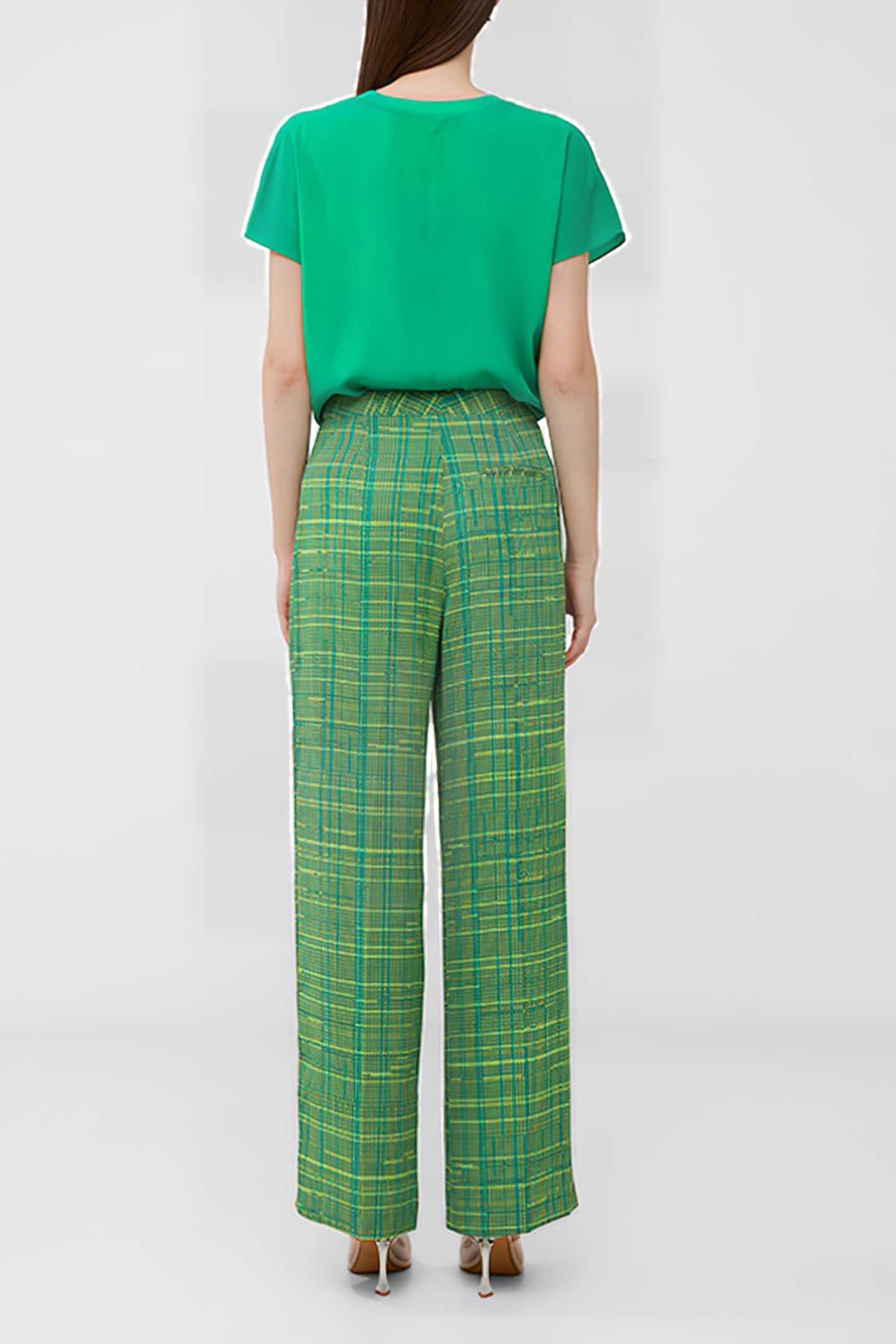 CARMEN CREPE TROUSER GREEN 3
