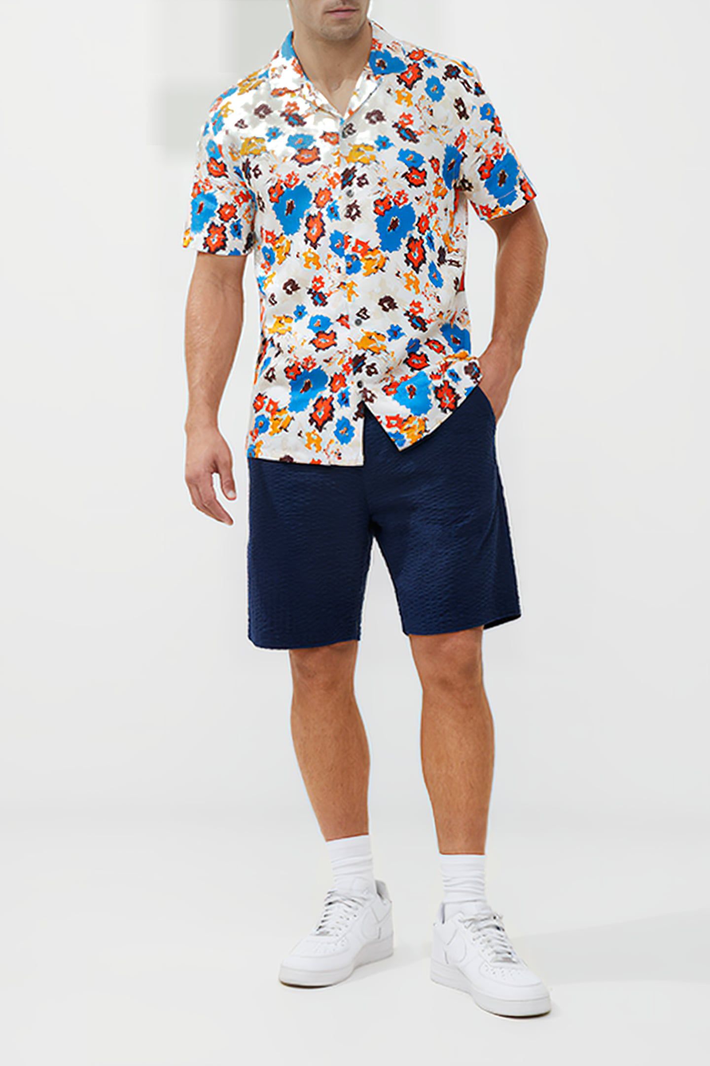 REVER COLLAR PRINT SHIRT MISC. 2