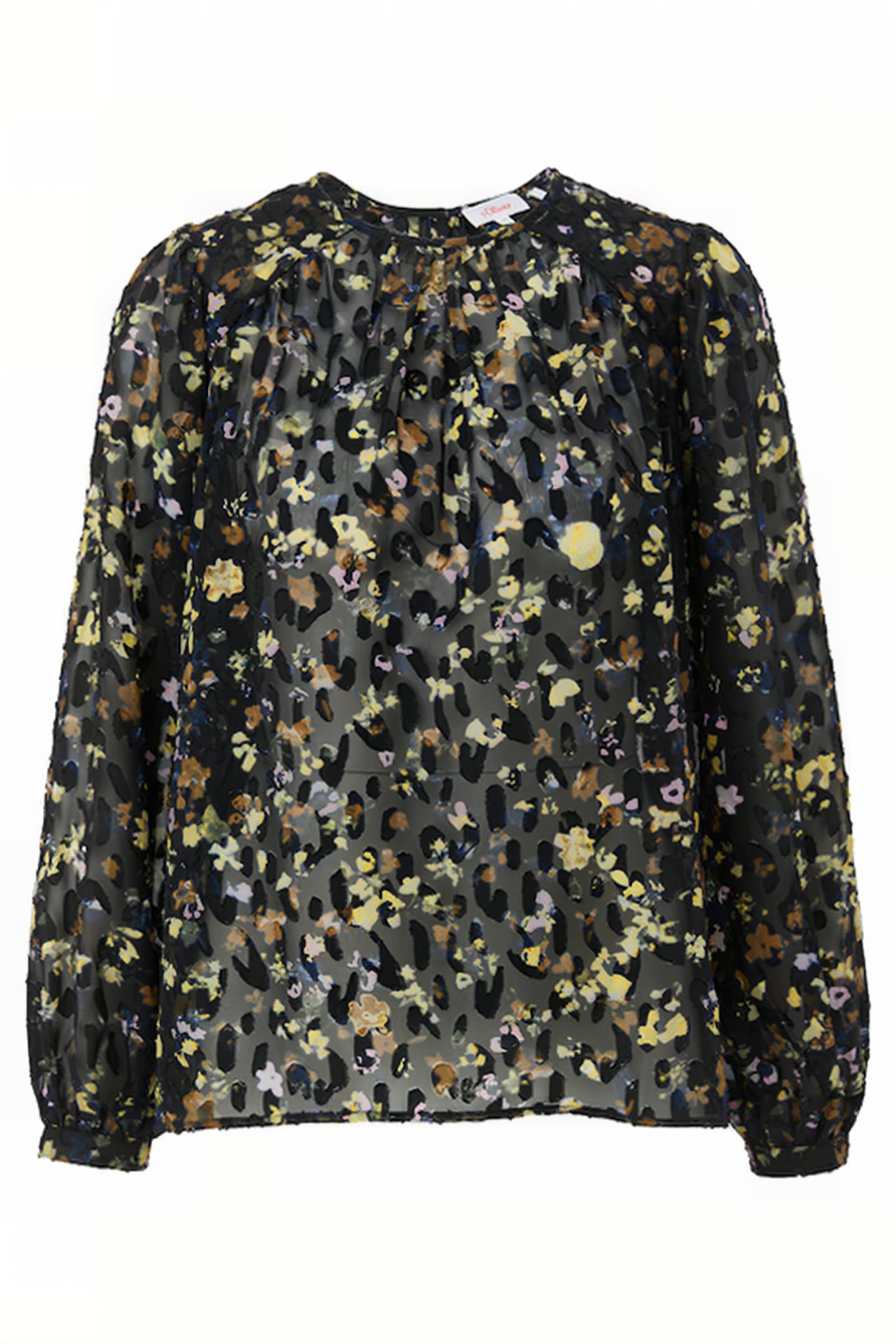S.OLIVER BLOUSES GREY/BLACK 4