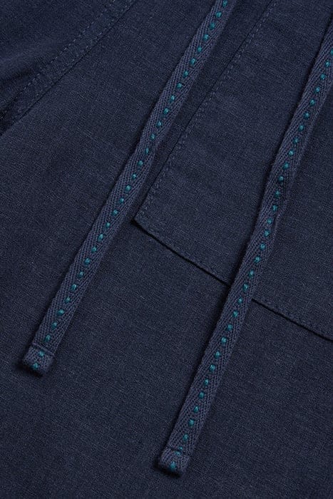 ELLE LINEN BLEND TROUSER DARK NAVY 2