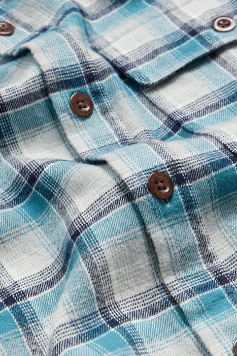 SHEERAN CHECKED SHIRT BLUE 3