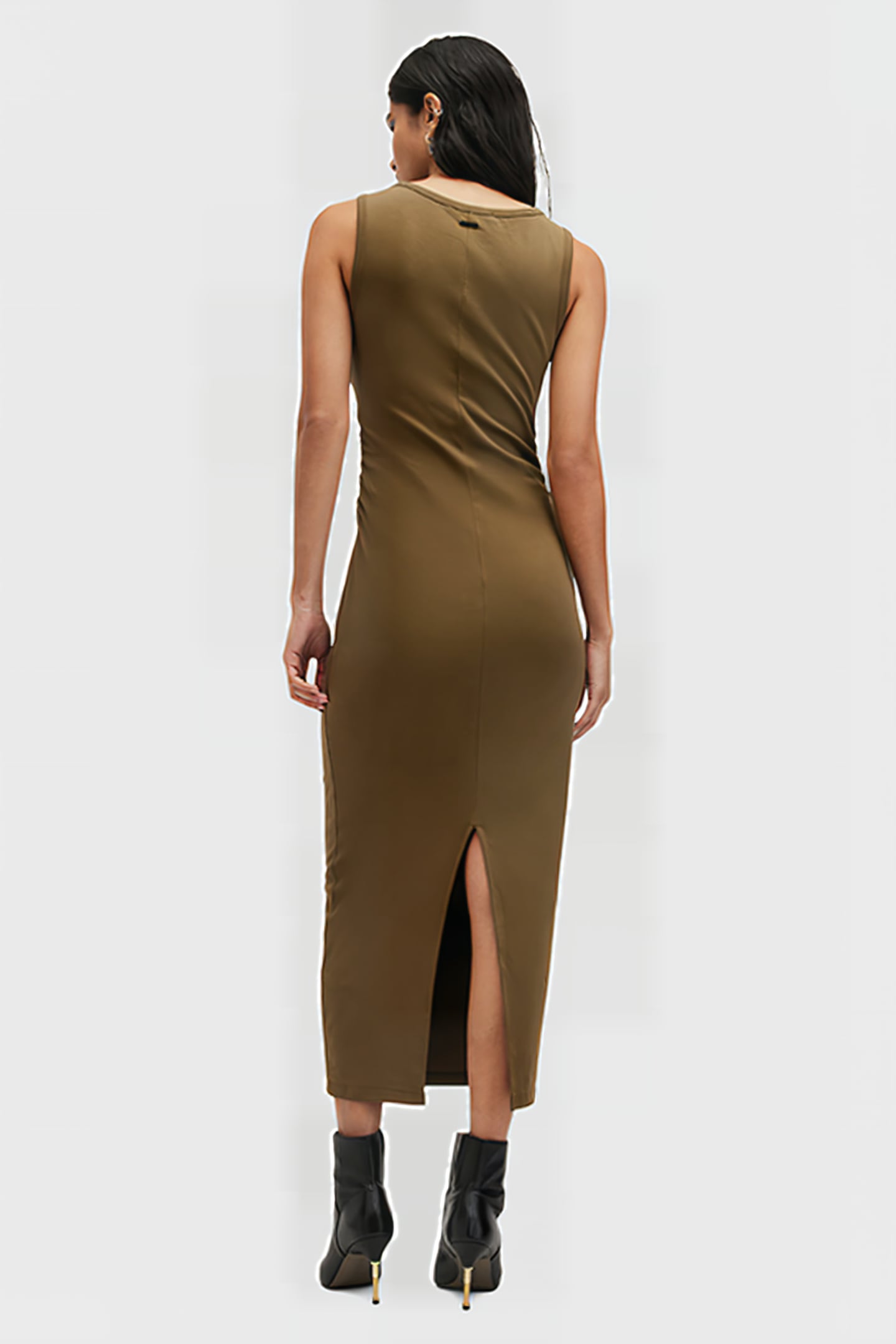 KATARINA DRESS OLIVE GREEN 2