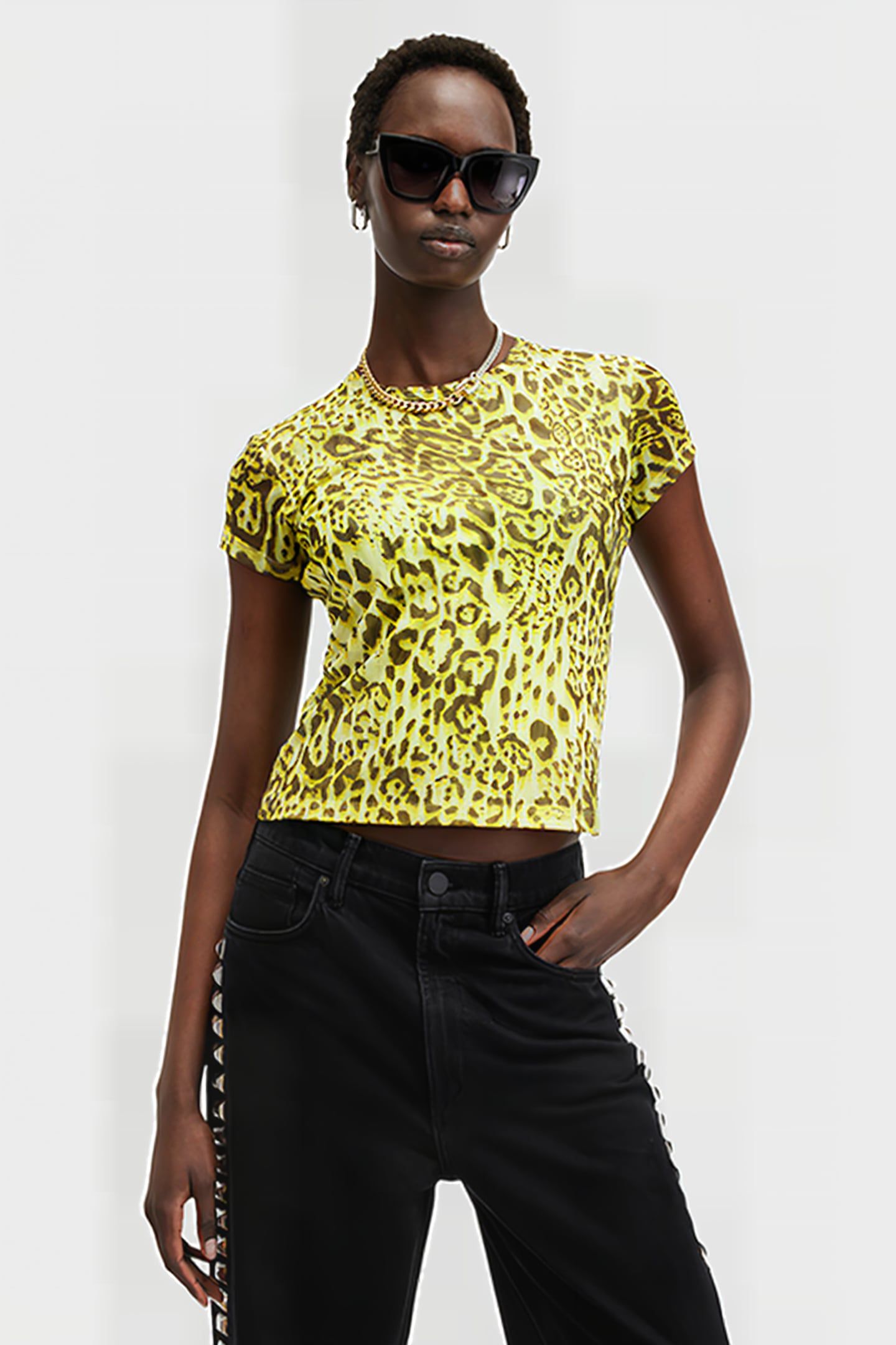 ELLIE MESH TEE TERESA LIME GREEN 1
