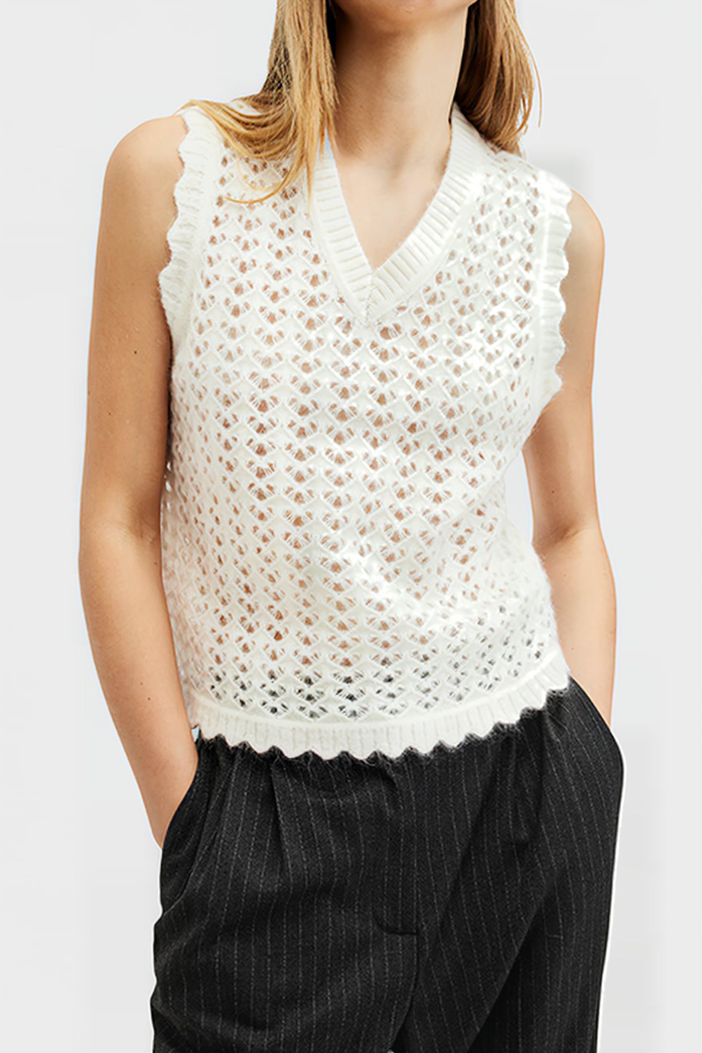 VIVIAN TANK CHALK WHITE 1