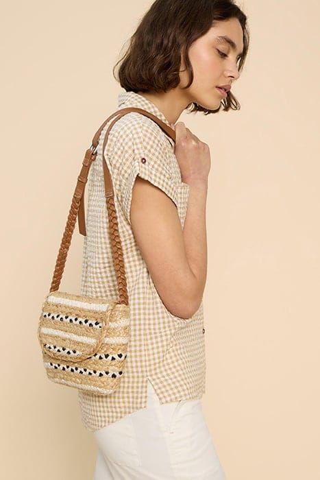 DEMI JUTE MINI CROBODY NATURAL 1