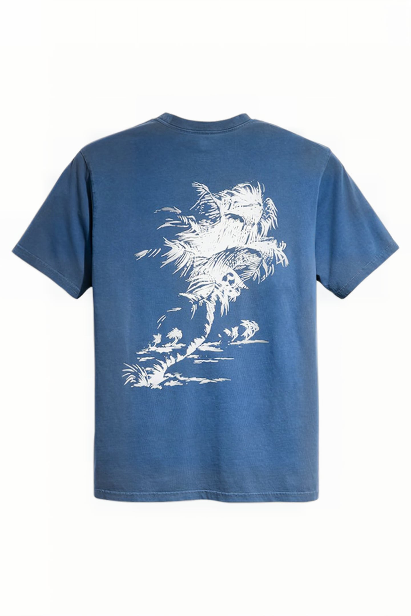 SS PRINTED T-SHIRT BLUE 4