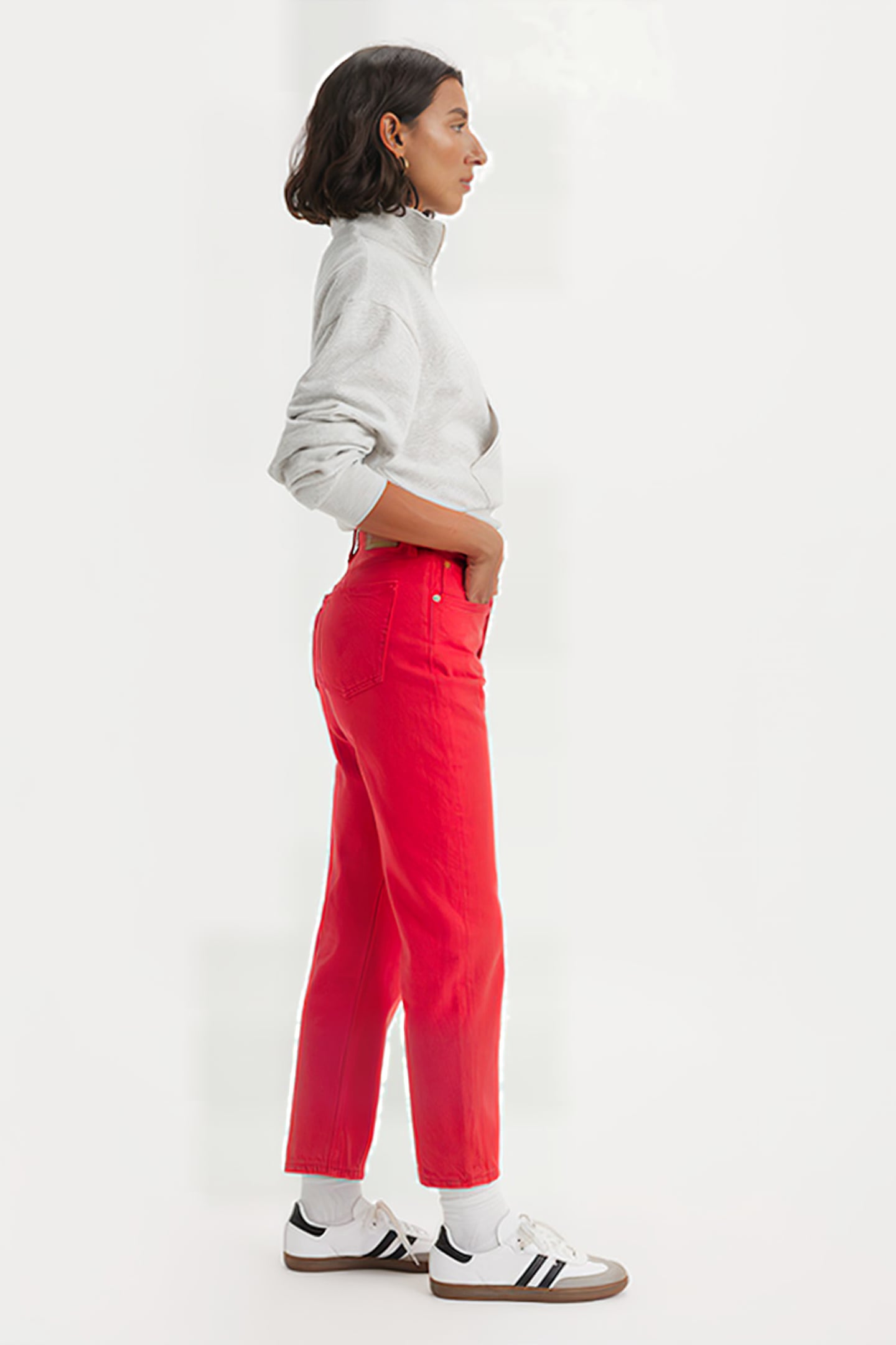 501 STRAIGHT JEANS RED 5