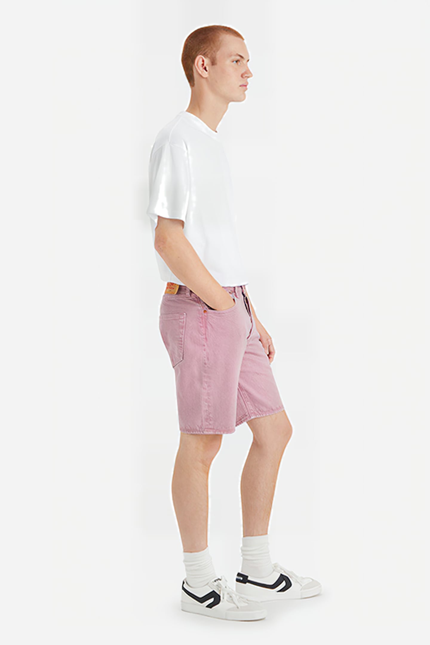 501 DENIM SHORT PINK 4