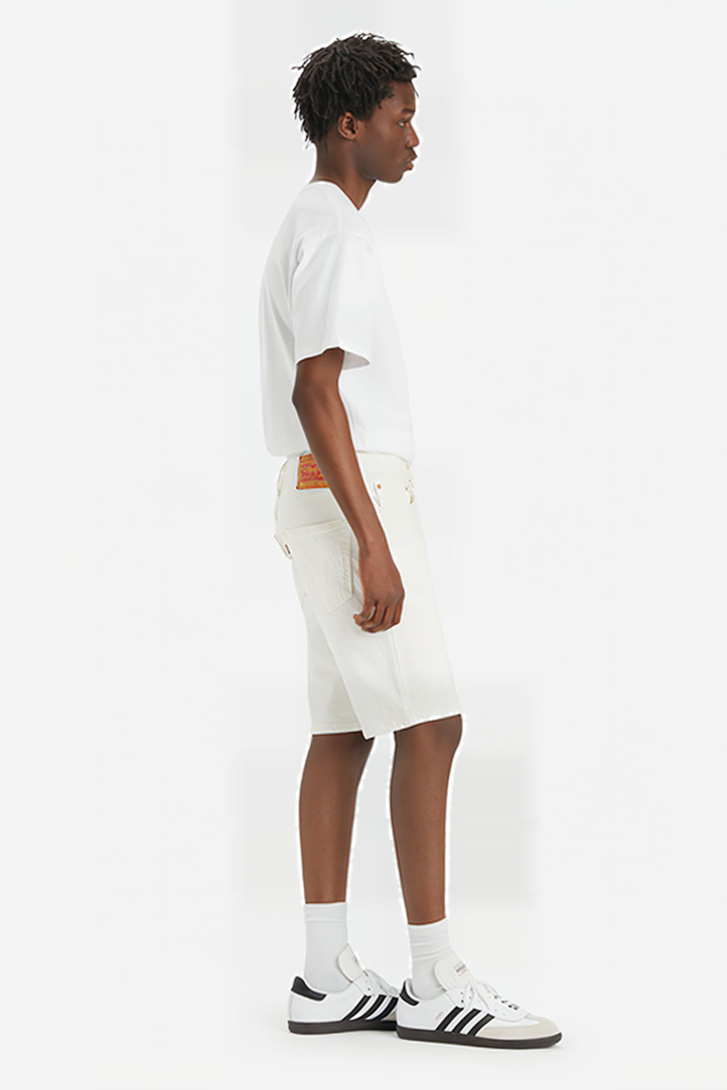 405 DENIM SHORT WHITE 4