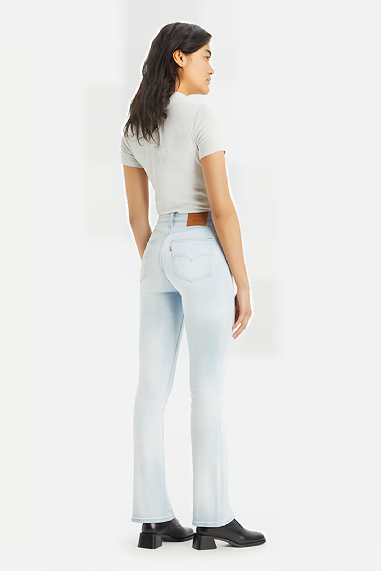 725 FLARED JEANS WHITE 3