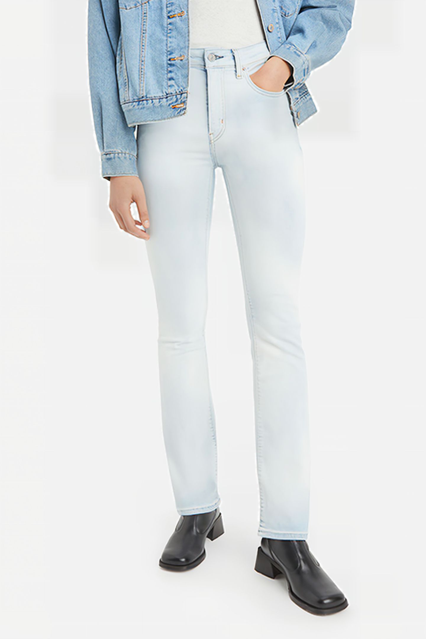 725 FLARED JEANS WHITE 1