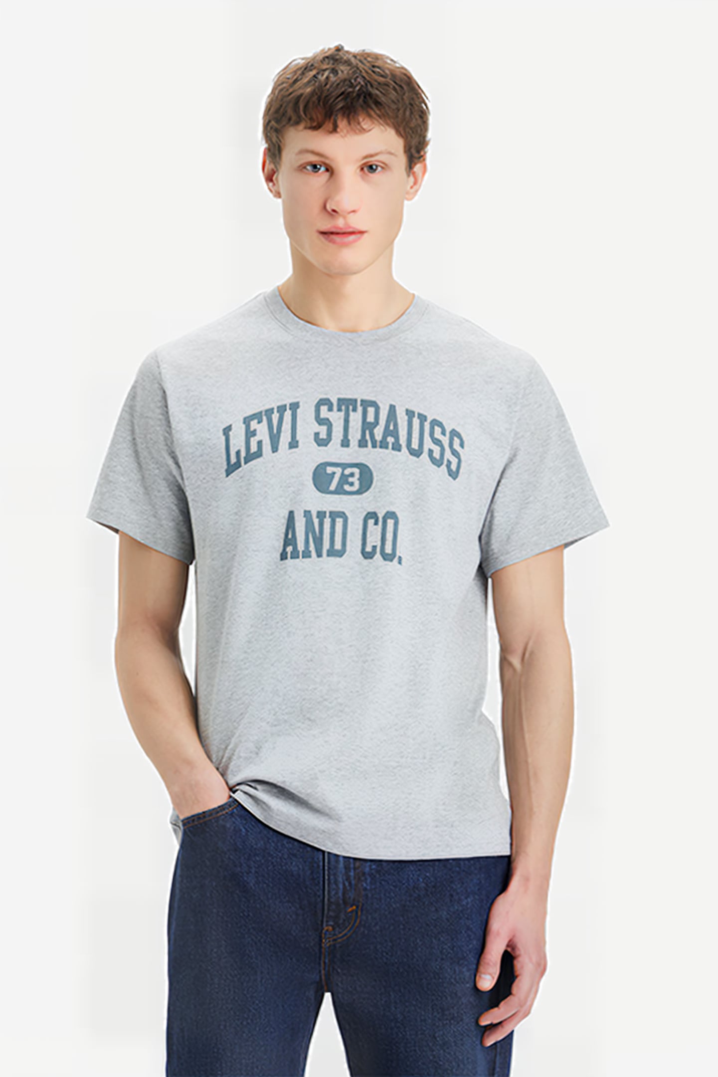 SS PRINTED T-SHIRT GREY 1
