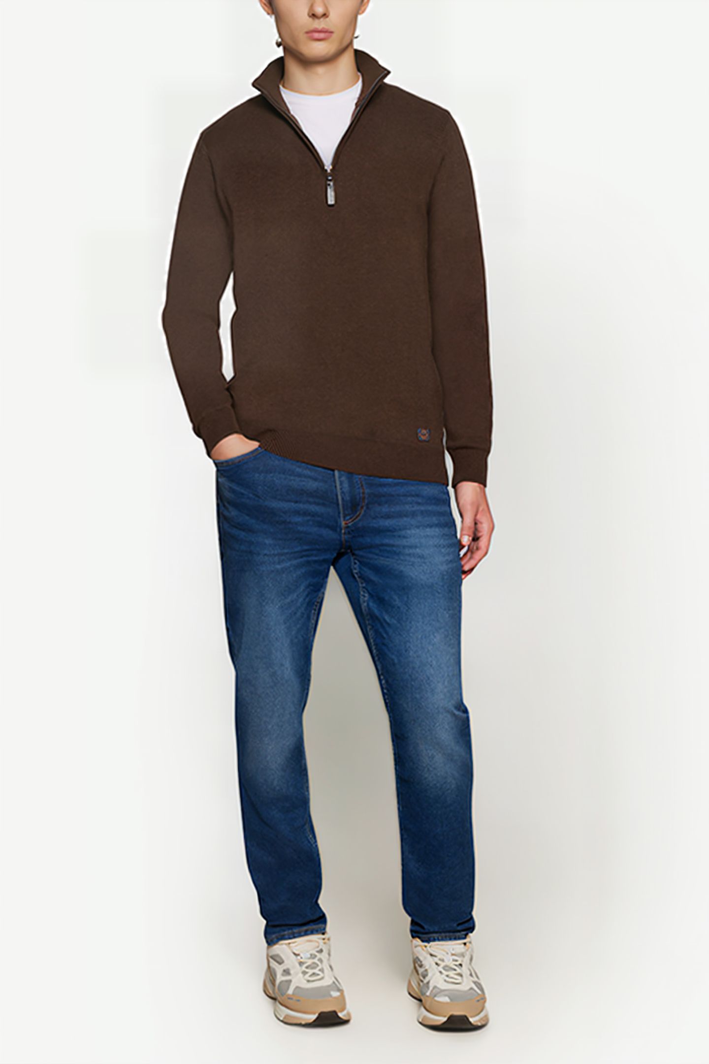 KLAUSSI HALFZIP + CHOCOLAT BROWN MELANGE 3