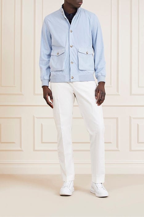 MARCIANO BY GUESS REAL SUEDE BOMBER FUNNY BLUE 3