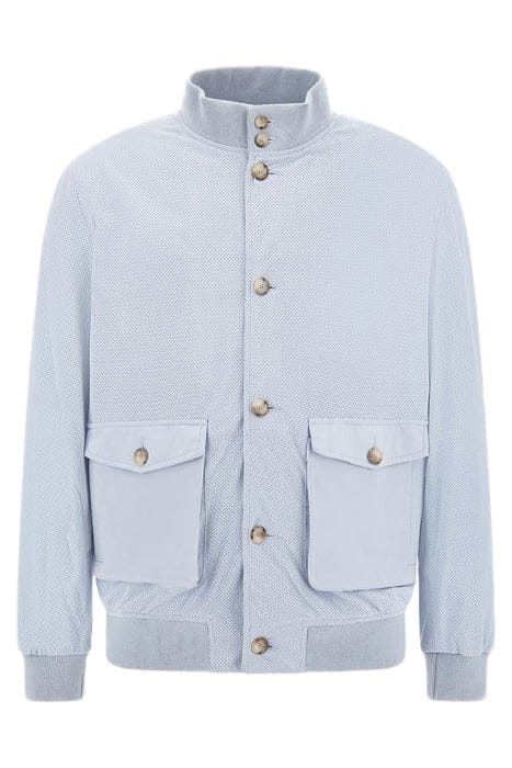 MARCIANO BY GUESS REAL SUEDE BOMBER FUNNY BLUE 4