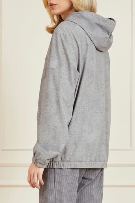 MARCIANO BY GUESS FORMAL PERFORMANCE LIGHT WOOL GREY BOMBER 2