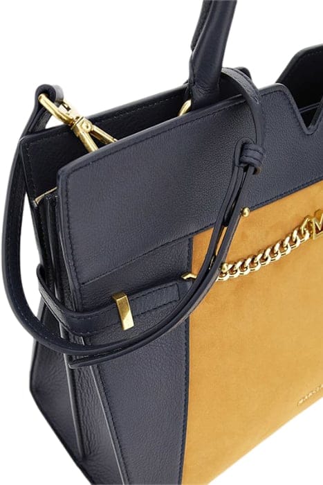 MARCIANO BY GUESS MEDIUM SATCHEL CONTR GALAXY BLUE HANDBAG A 4