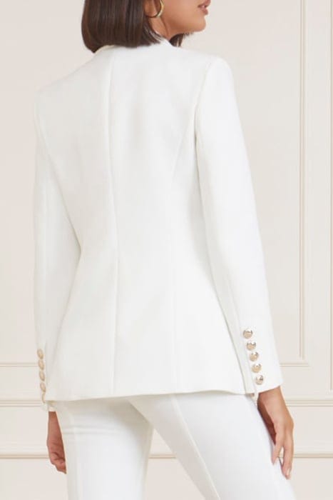MARCIANO BY GUESS SHELLY BLAZER NEW PALE PEARL 2