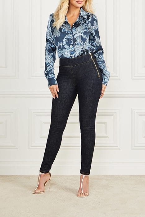 MARCIANO BY GUESS MELISSA PRINTED SHIRT FLORAL INK BUTTON-DO 3