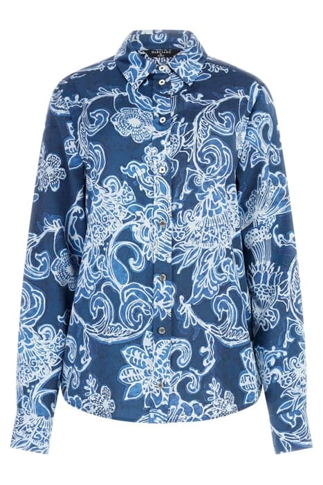 MARCIANO BY GUESS MELISSA PRINTED SHIRT FLORAL INK BUTTON-DO 4