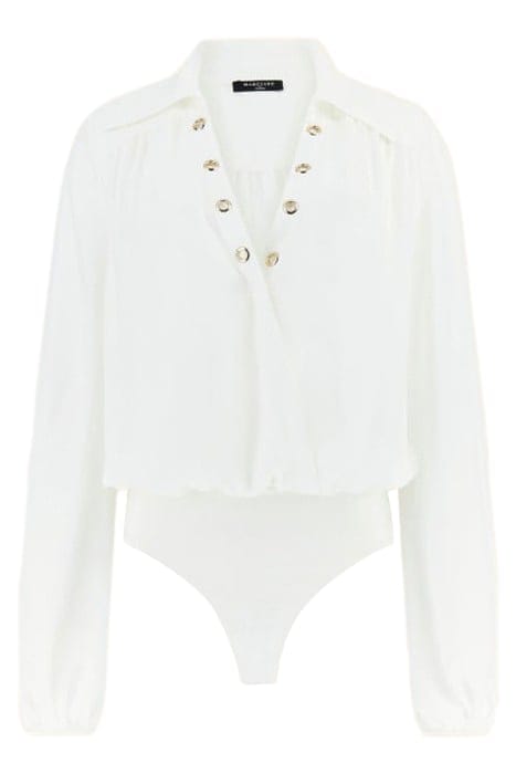 MARCIANO BY GUESS EVA BODYSUIT PALE PEARL 4