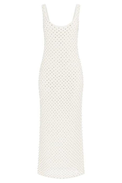 MARCIANO BY GUESS MARYLIN DRESS PALE PEARL MULTI 3