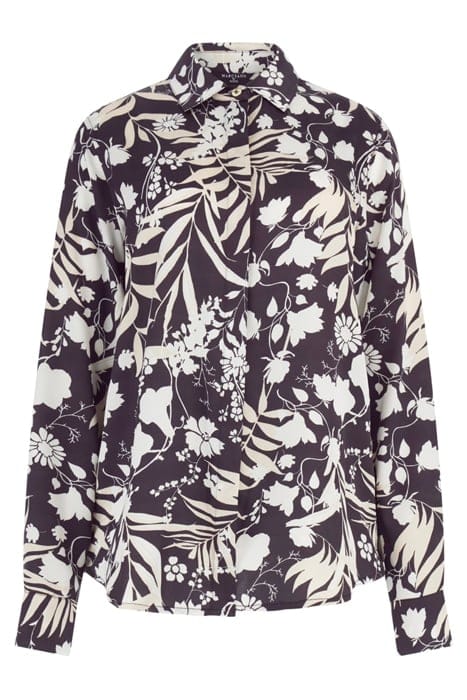 MARCIANO BY GUESS THE ICON BLOUSE PRINT SHADOWLANDS BLACK 4
