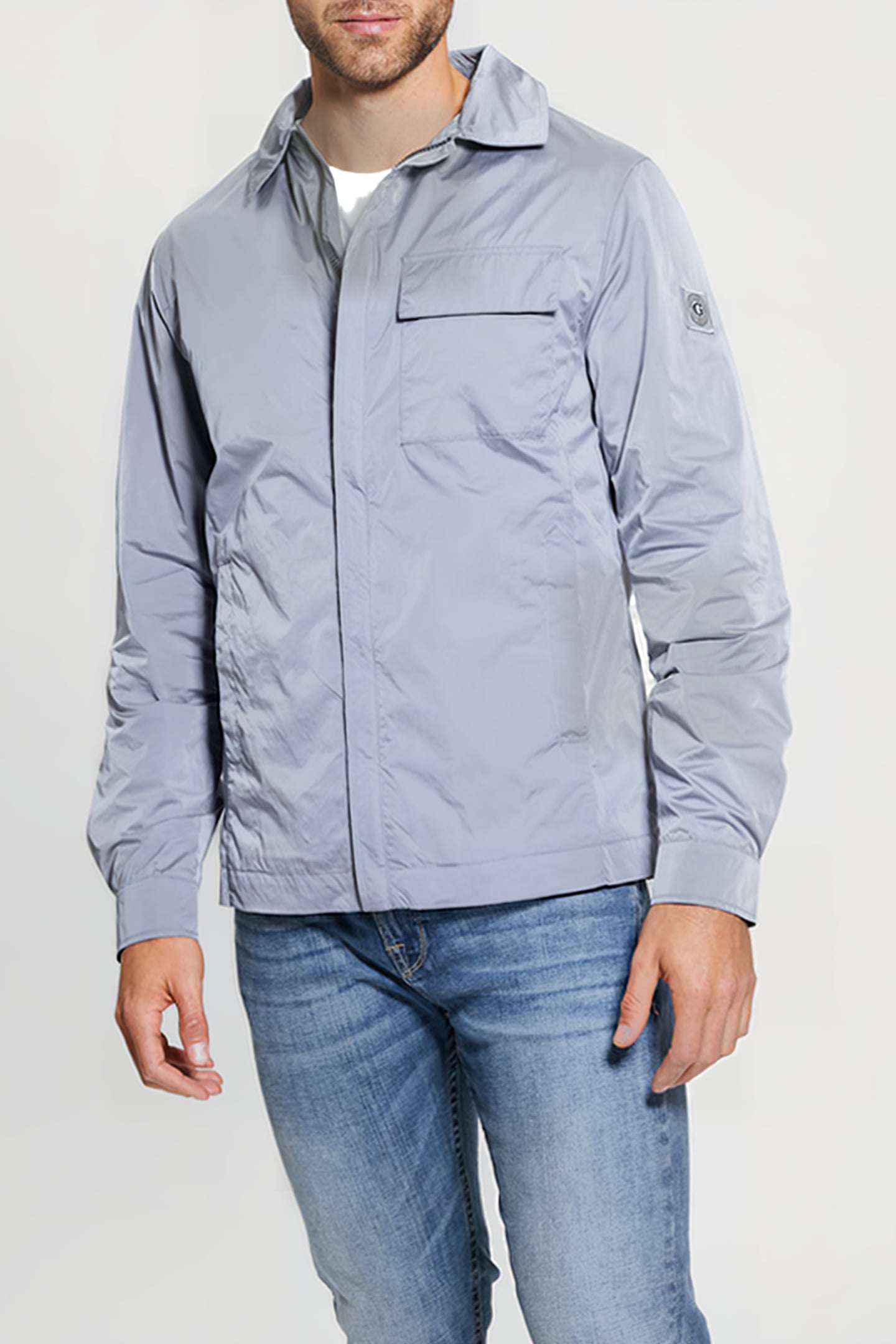 GUESS ECO SHACKET LIGHT BLUE SKY 1