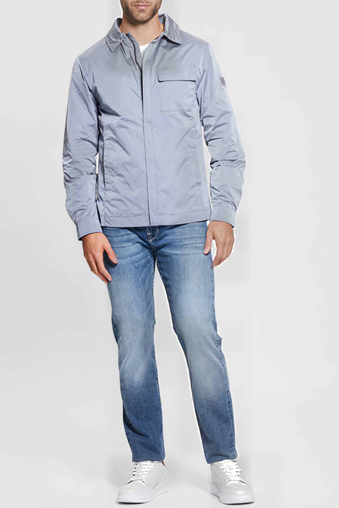 GUESS ECO SHACKET LIGHT BLUE SKY 3