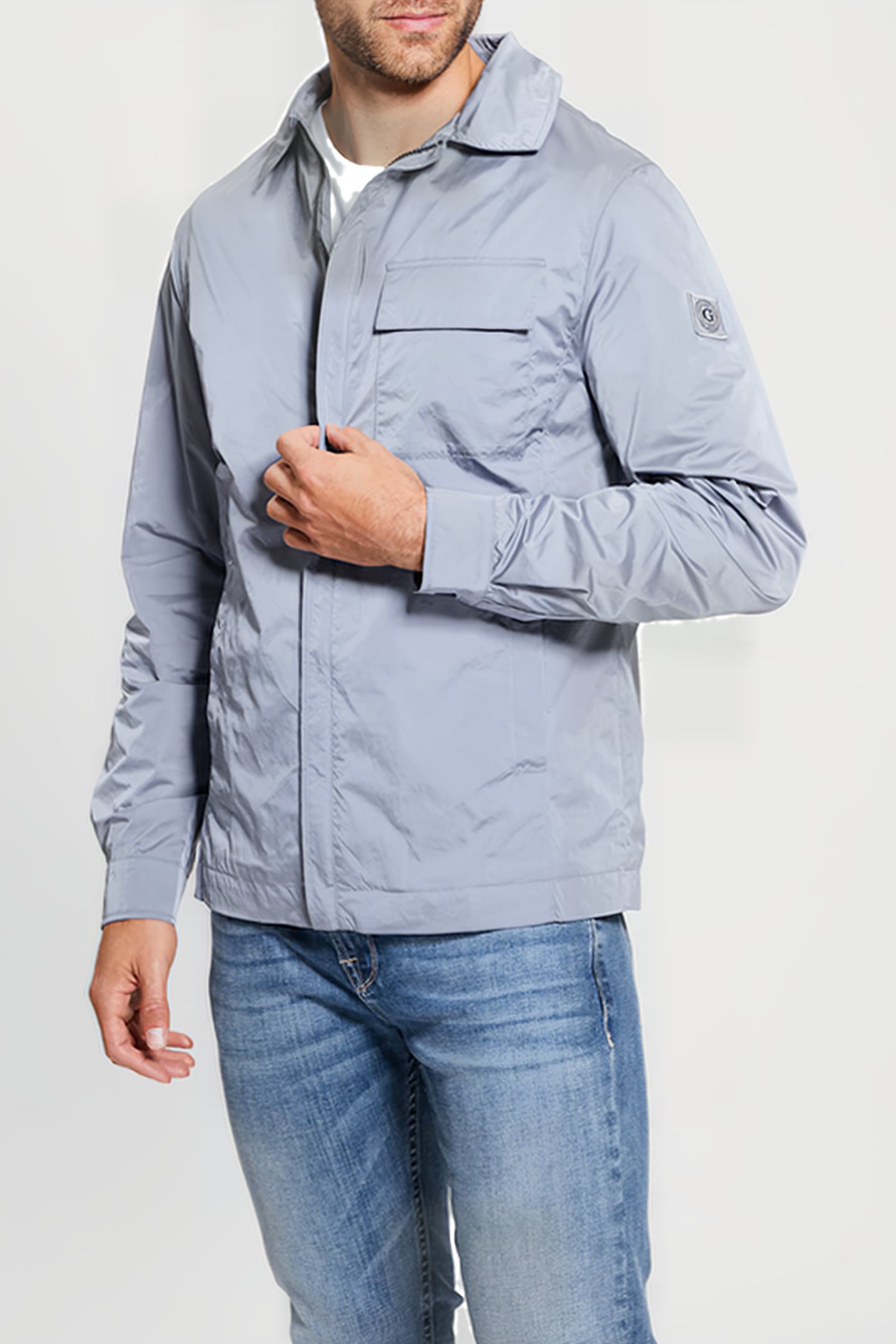 GUESS ECO SHACKET LIGHT BLUE SKY 6