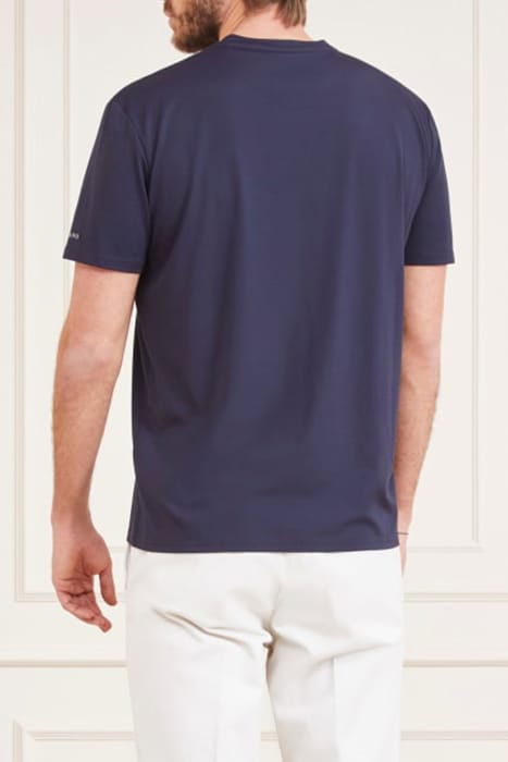 MARCIANO BY GUESS SS CN STRIPE & LOGO SMART BLUE 2