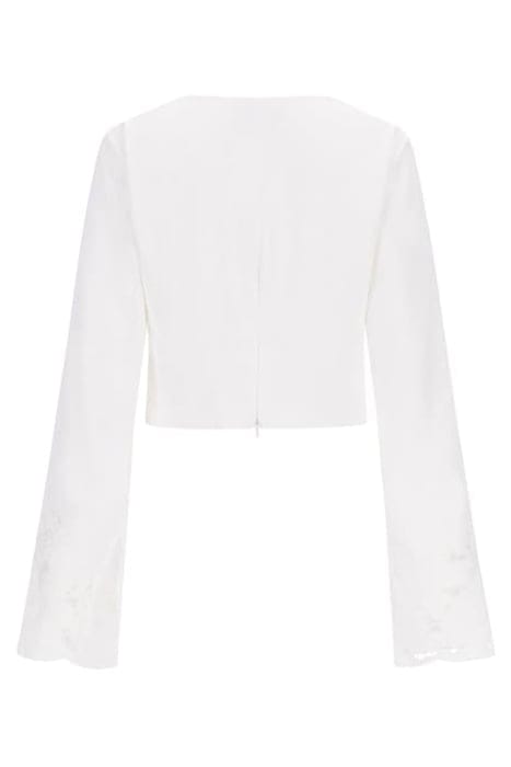MARCIANO BY GUESS DETROIT TOP PALE BLOUSE PEARL 4