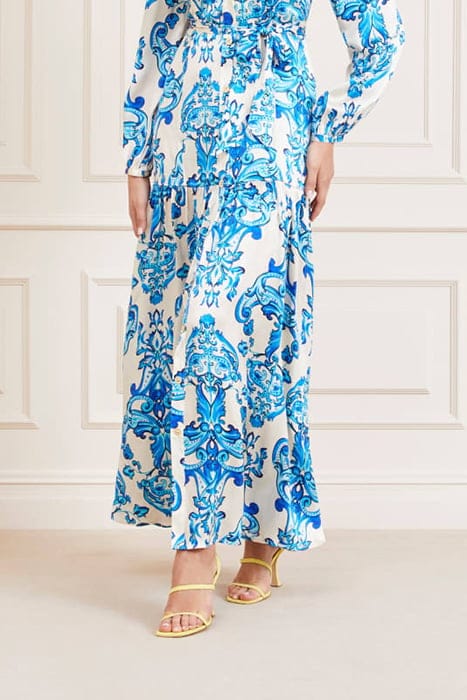 MARCIANO BY GUESS NOMAD MAXI DRESS BLUE NOTE 6
