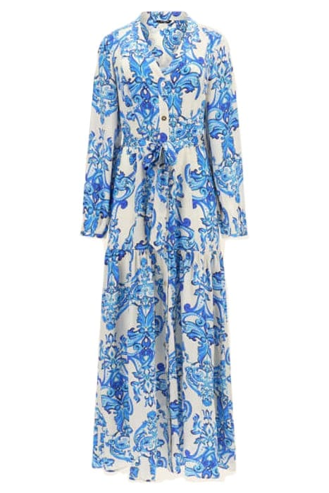 MARCIANO BY GUESS NOMAD MAXI DRESS BLUE NOTE 3