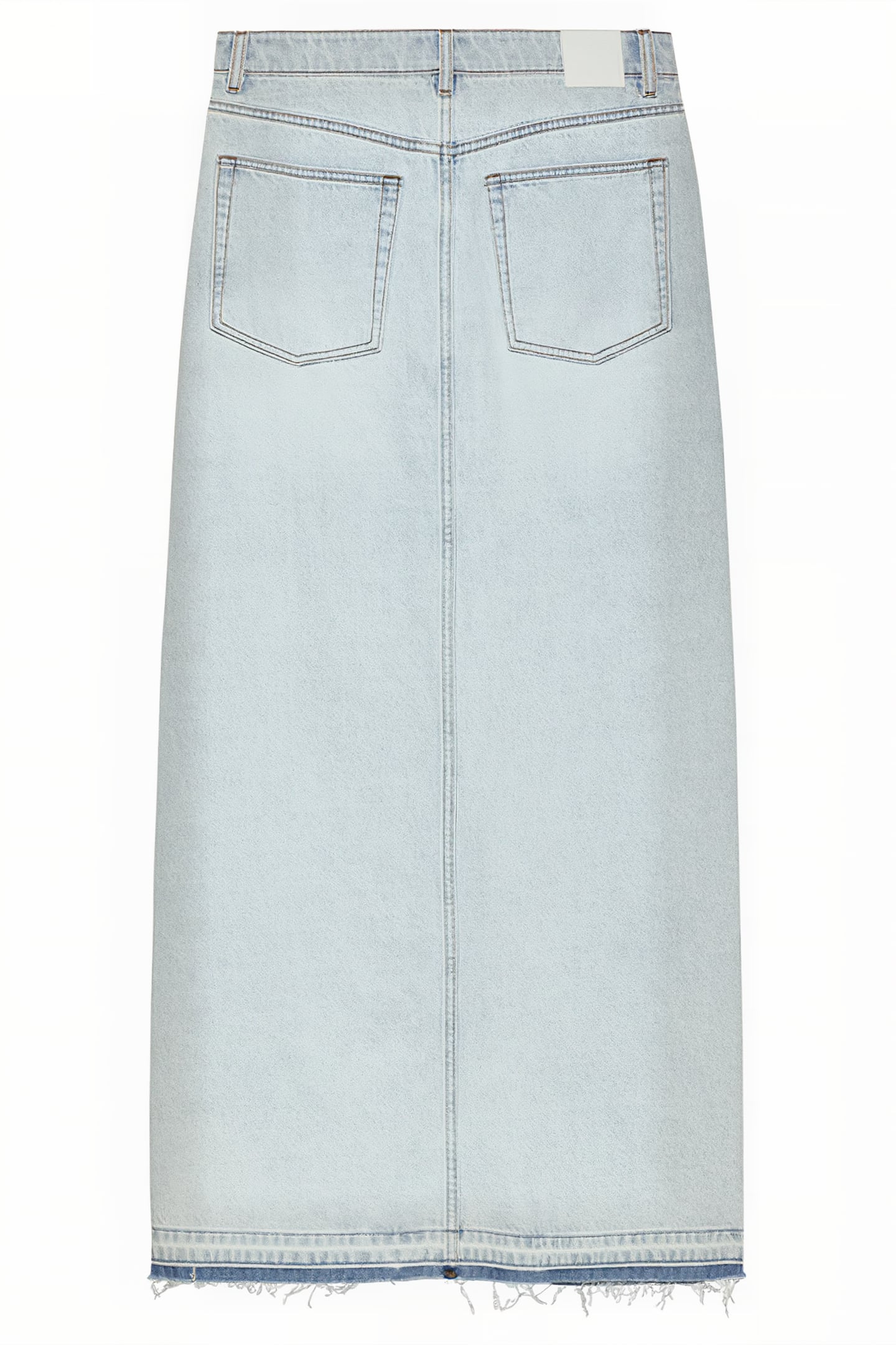 MAXI DENIM SKIRT WASHED BLUE 5