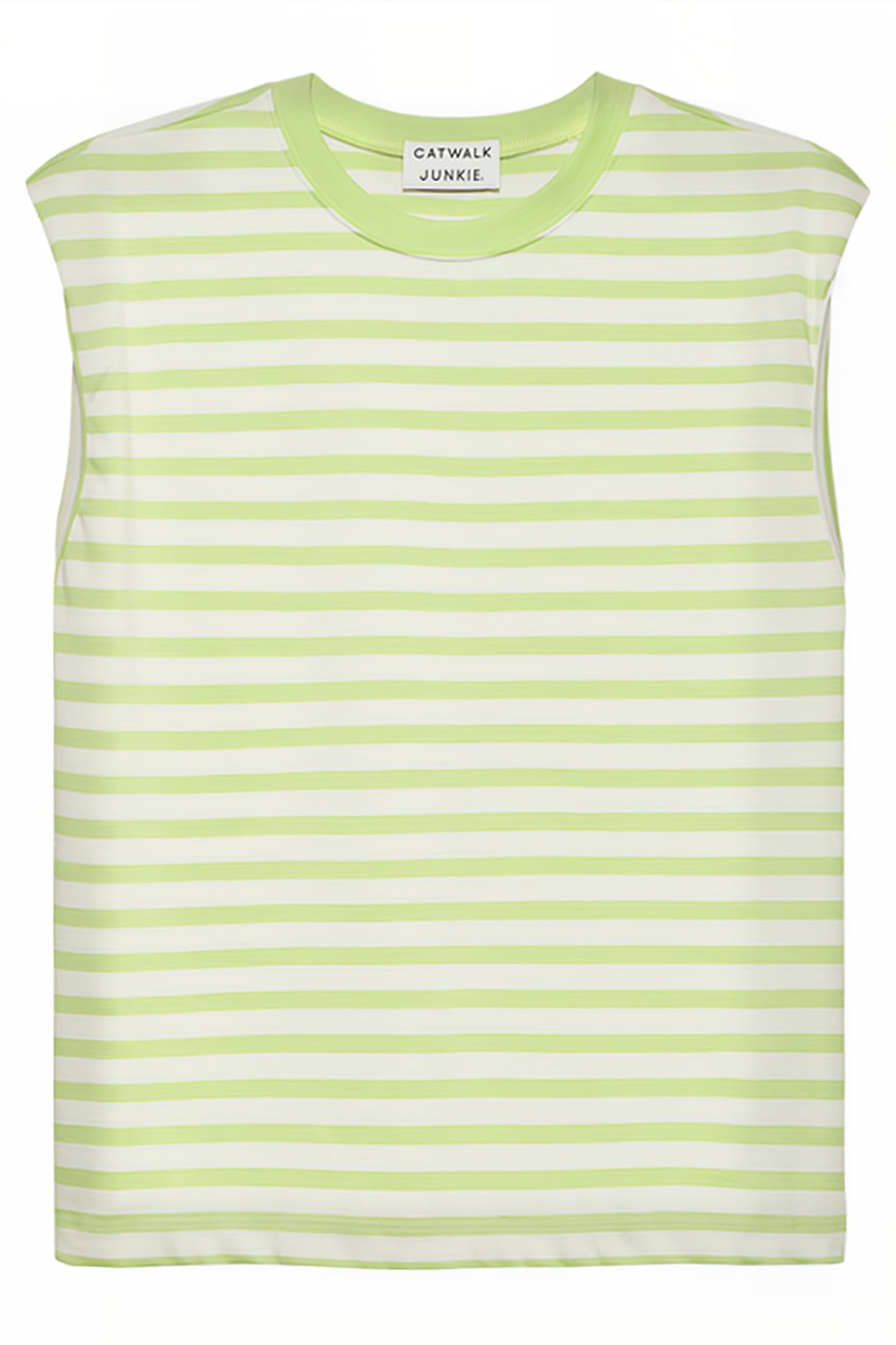 FOLDED SHOULDER SINGLET MATCHA 4