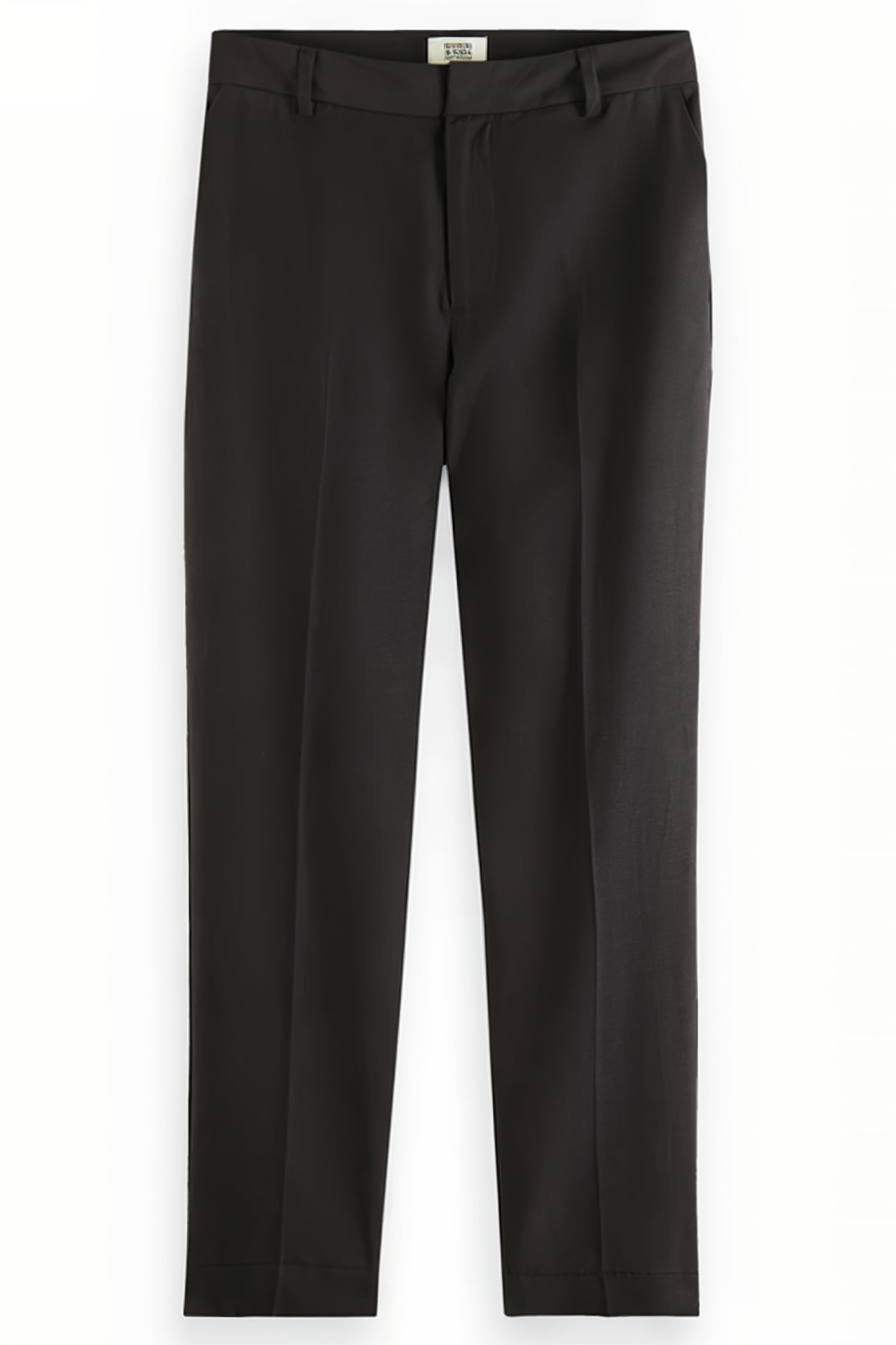 LOWRY - MID RISE SLIM LEG DRAPEY PANTS CHARCOAL 4