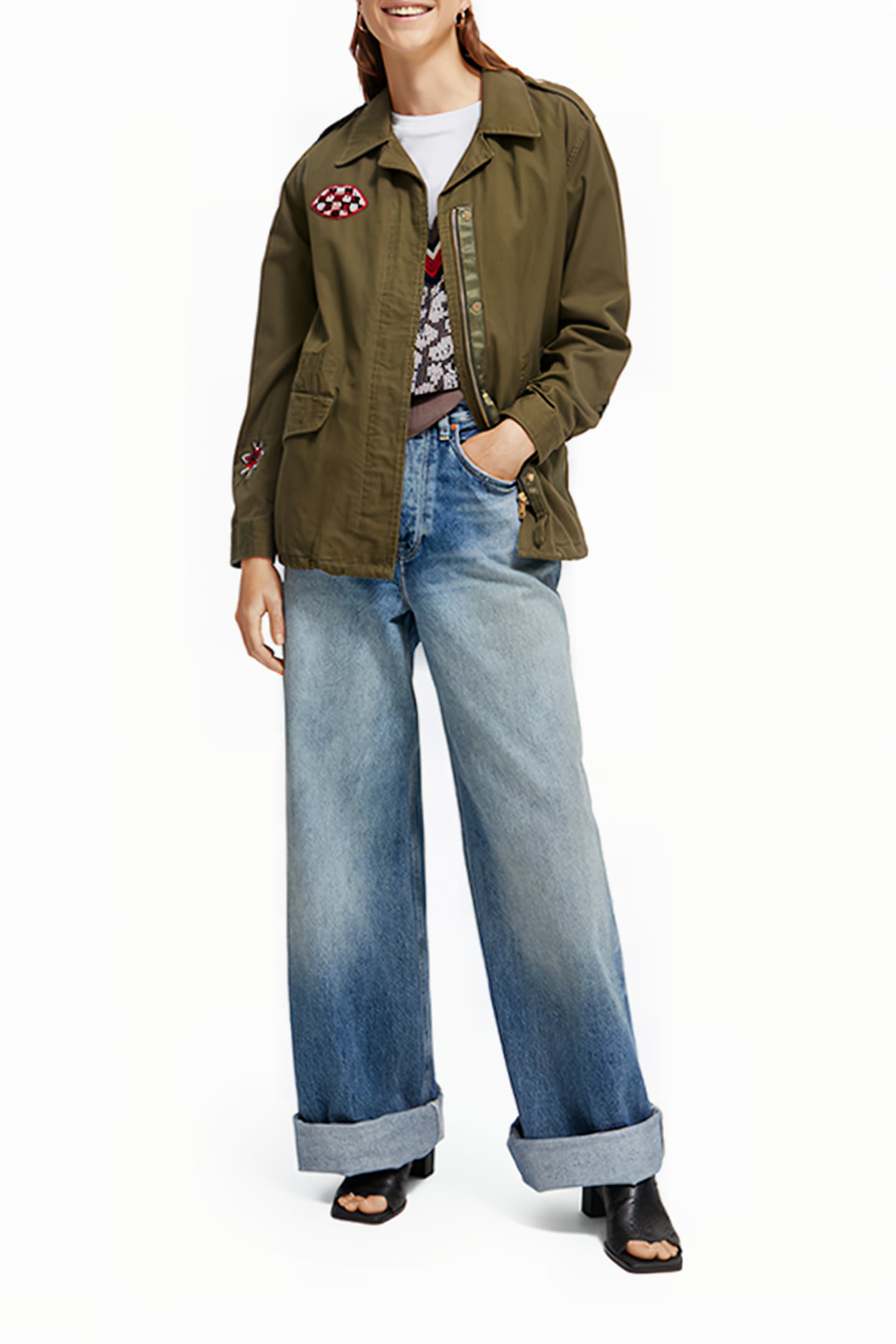 EMBROIDERED FESTIVAL JACKET MILITARY 3