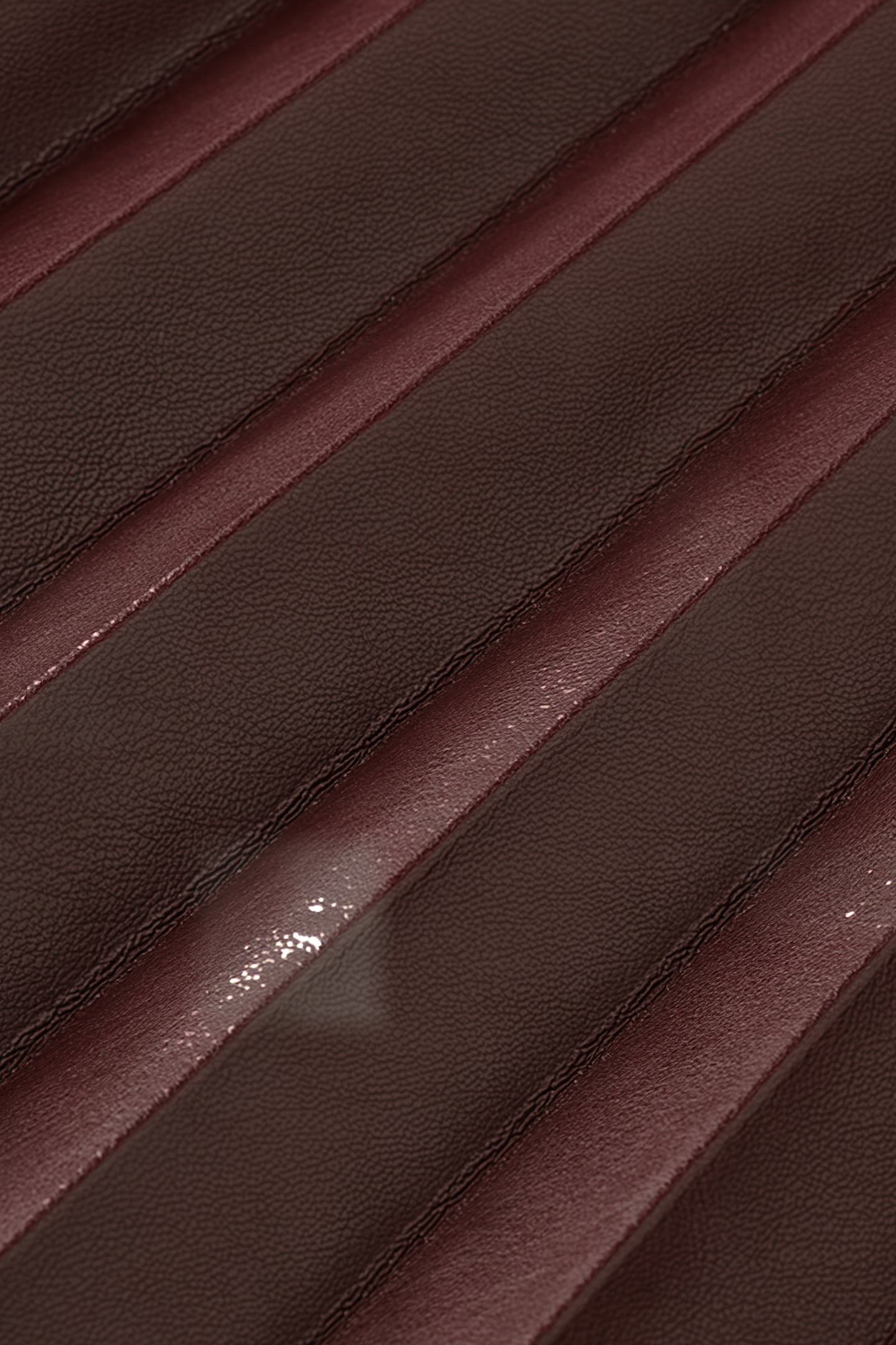 FAUX LEATHER PLEATED HIGH RISE MIDI SKIRT BORDEAUX 8