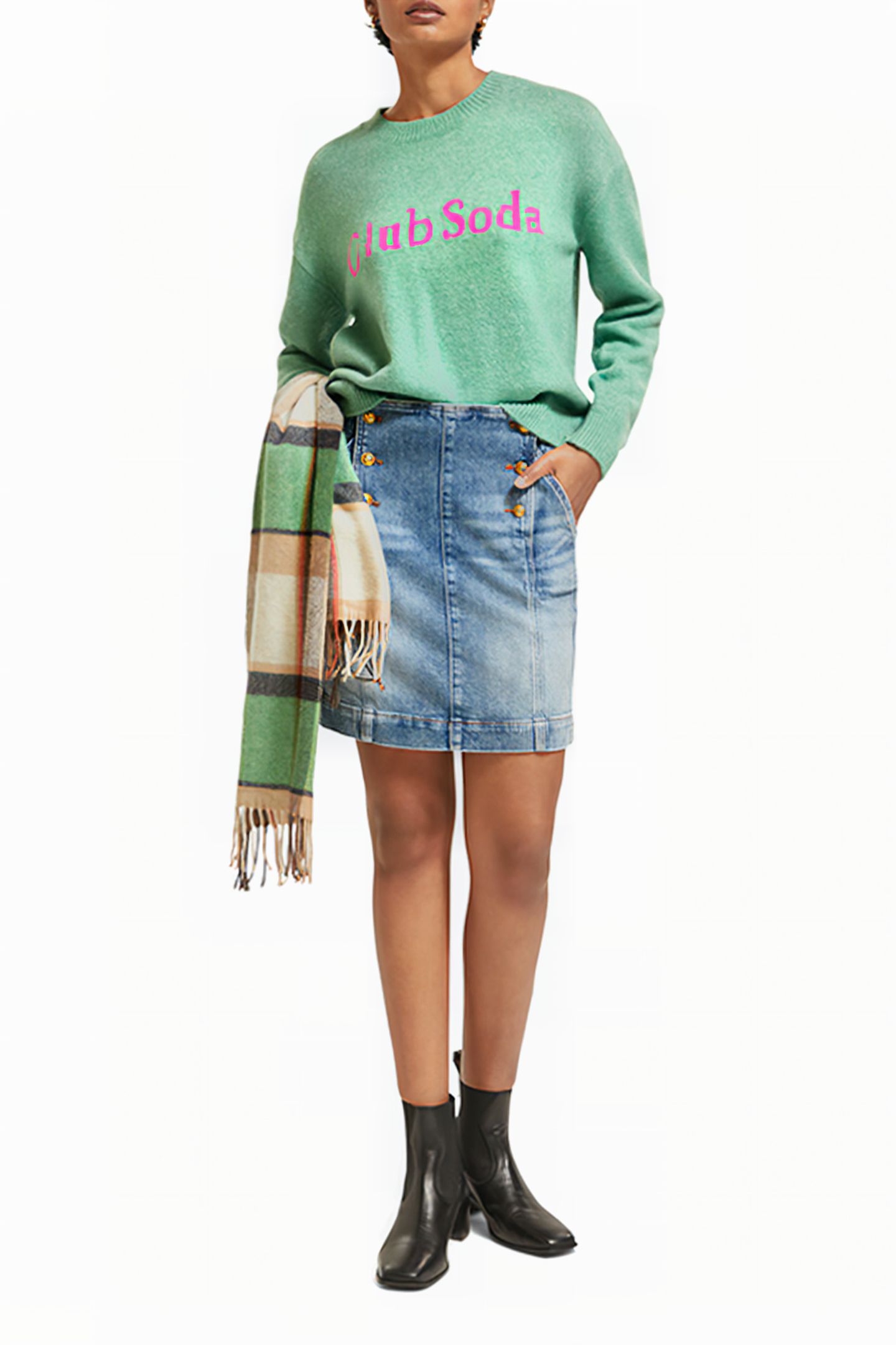 INTARSIA CLUB SODA PULLOVER FROZEN MINT 3